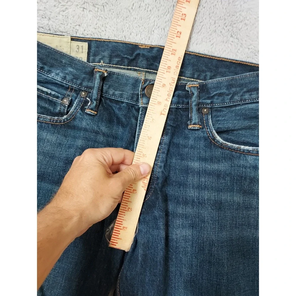 Abercrombie & Fitch Jeans Men 31x30 The A&F Slim Boot Button Fly Blue Button Fly